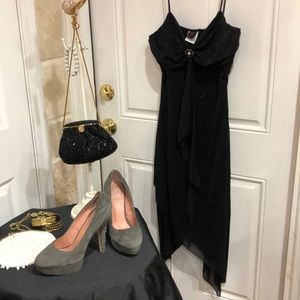 Wrapper Midi Evening Dress Size L..Very Sexy on!!